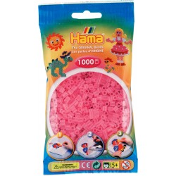 Hama Bügelperlen 1.000 Stk Transparent Pink (50)