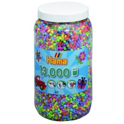 Hama Dose mit 13000 Perlen pastell (10)