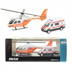 Hubschrauber & Rettungsfahreug 