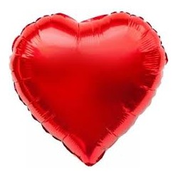 Folien Ballon Herz voll rot