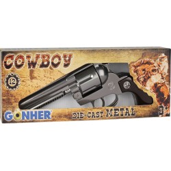 Cowboy Pistole 12-Schuß im Karton